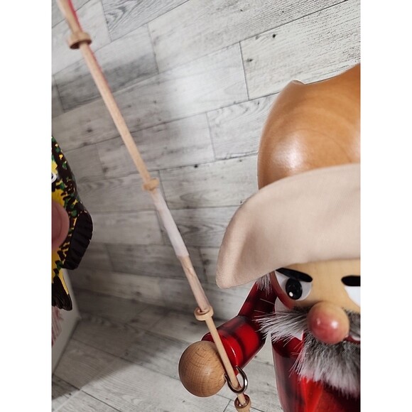 Vintage Steinbach Chubby Troll Fisher Fisherman Nutcracker Germany 10.5" *READ* - Picture 10 of 13
